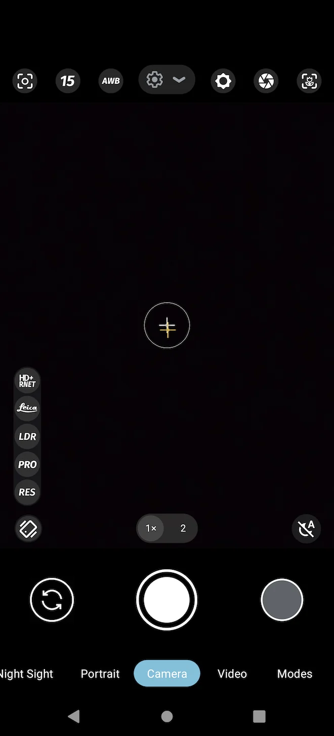 Historical LMC 8.4 R13-source viewfinder, with annotations identifying controls